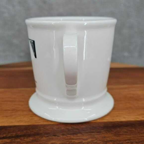 Anthropologie Monogram Mug T Initial White Black Ceramic Footed Coffee Tea Cocoa - Picture 4 of 10